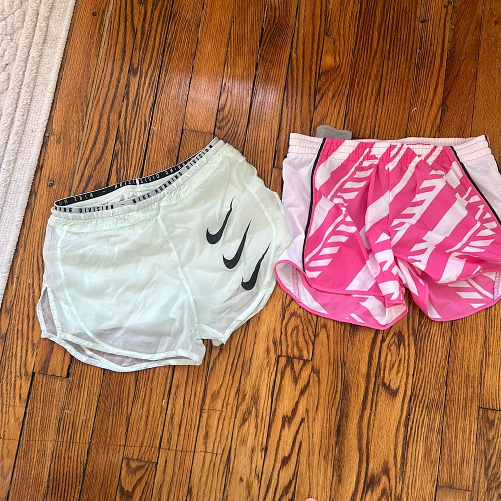 Nike running shorts.